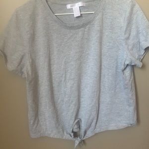 SWS Essentials Grey Top with Draw Strings